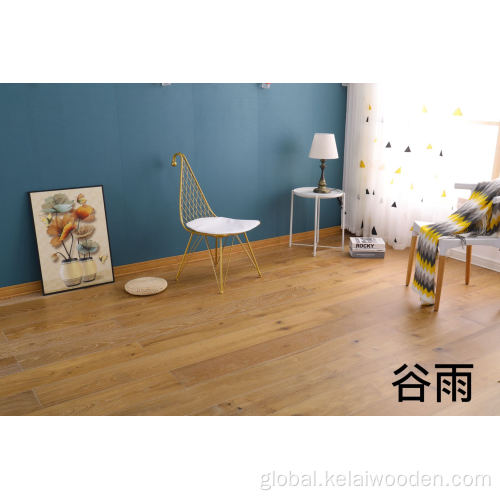 Indoor Bedroom Oak Wood Flooring ABC Natural wood grain solid oak wood floor Supplier